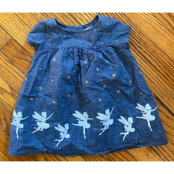 GAP Denim Soft Jean Dress Infant Girls 6-12M - Picture 1 of 3